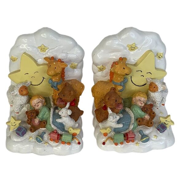 Vintage Other - Vintage Resin Children’s Book Ends